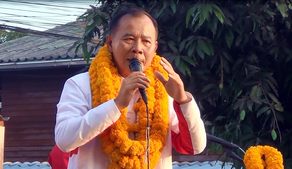 รองโจ ผู้สมัครสมาชิกสภาผู้แทนราษฎร พรรคเพื่อไทย เบอร์ 7 ลุยปราศรัย โค้งสุดท้าย! ชุมชนหลังวัดหนามแดง ประกาศพร้อมชนทุกปัญหา ดันเขต 4 ตำบลบางพลีใหญ่–บางแก้ว สู่อนาคต